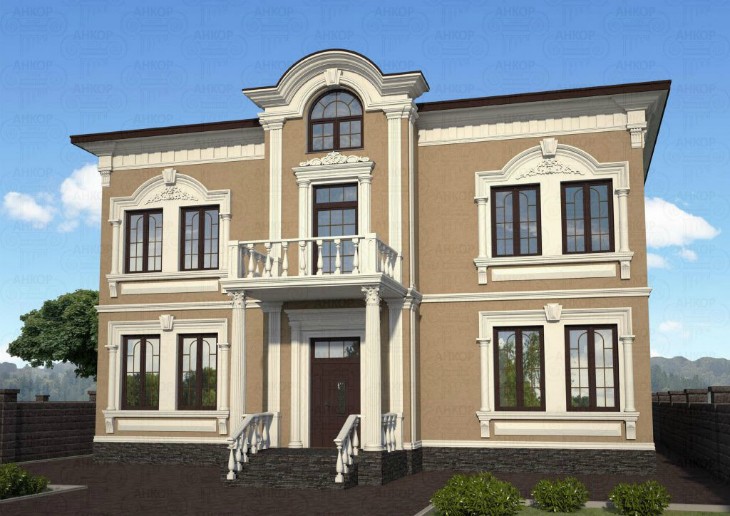 Дизайн-проект фасада дома, цены на дизайн фасада загородного дома в Москве